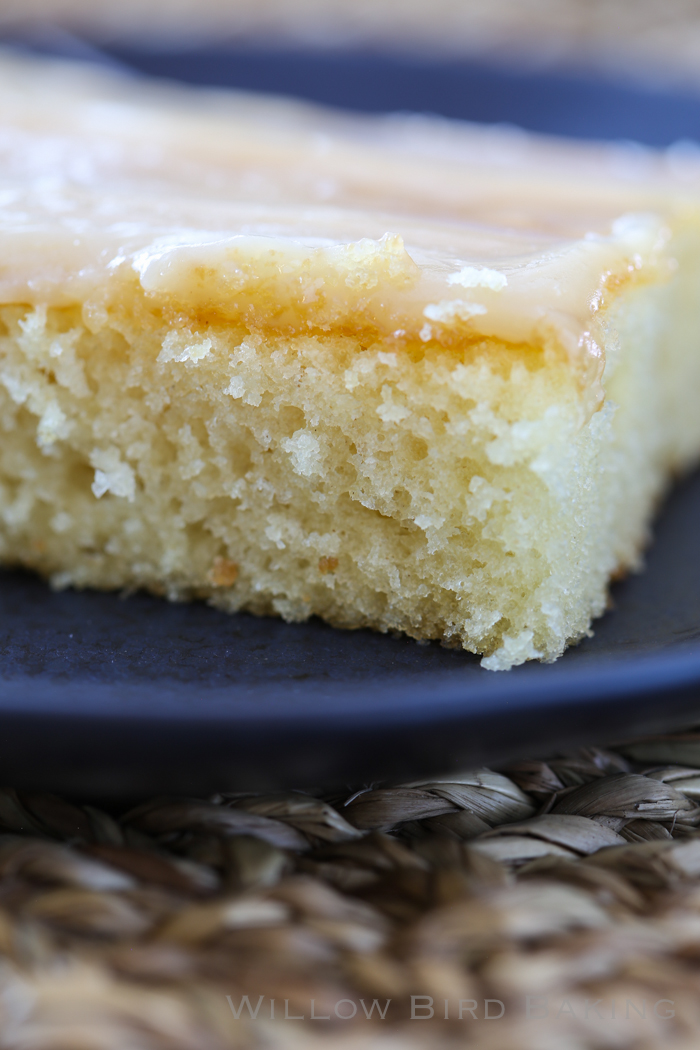 Quick Iced Maple Sheet Cake