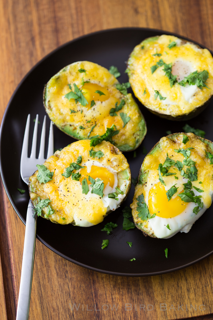 Baked Avocado Eggs - Eating Bird Food