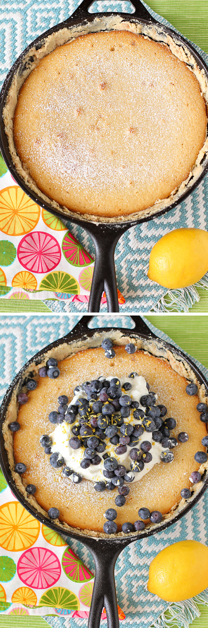 Lemon Blueberry Gooey Butter Cake