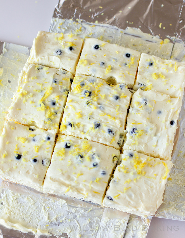 Lemon Blueberry Fluff Bars