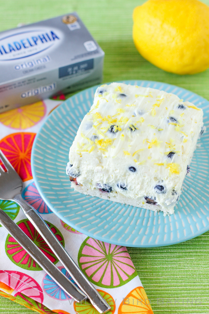 Lemon Blueberry Fluff Bars