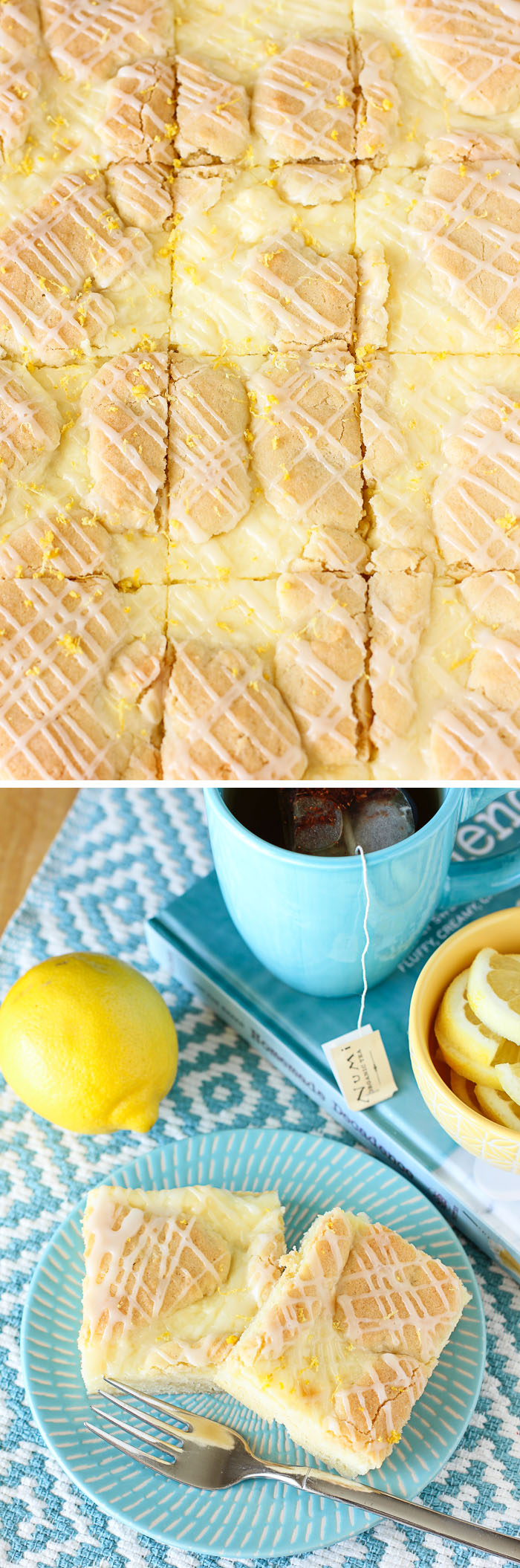 Lemon Cheesecake Kuchen Bars: a super simple, sweet, bright recipe for anyone who loves lemon!