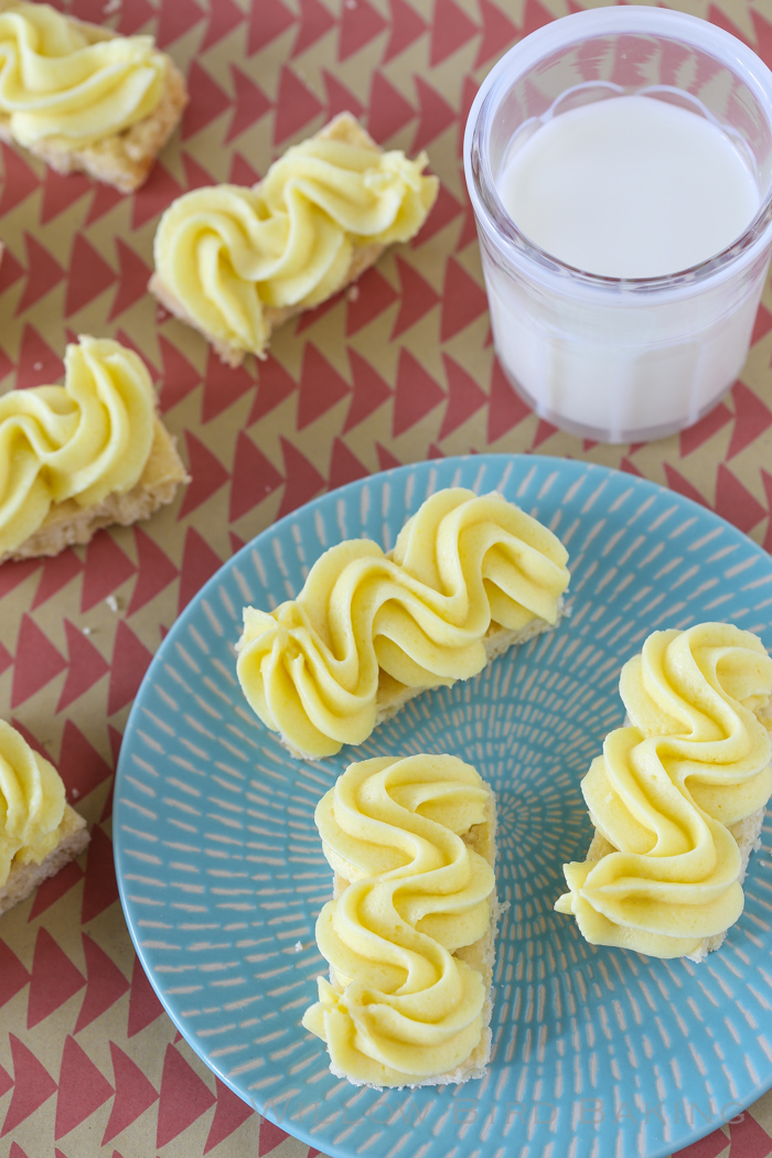 Shortbreads with Lemon Whipped Icing