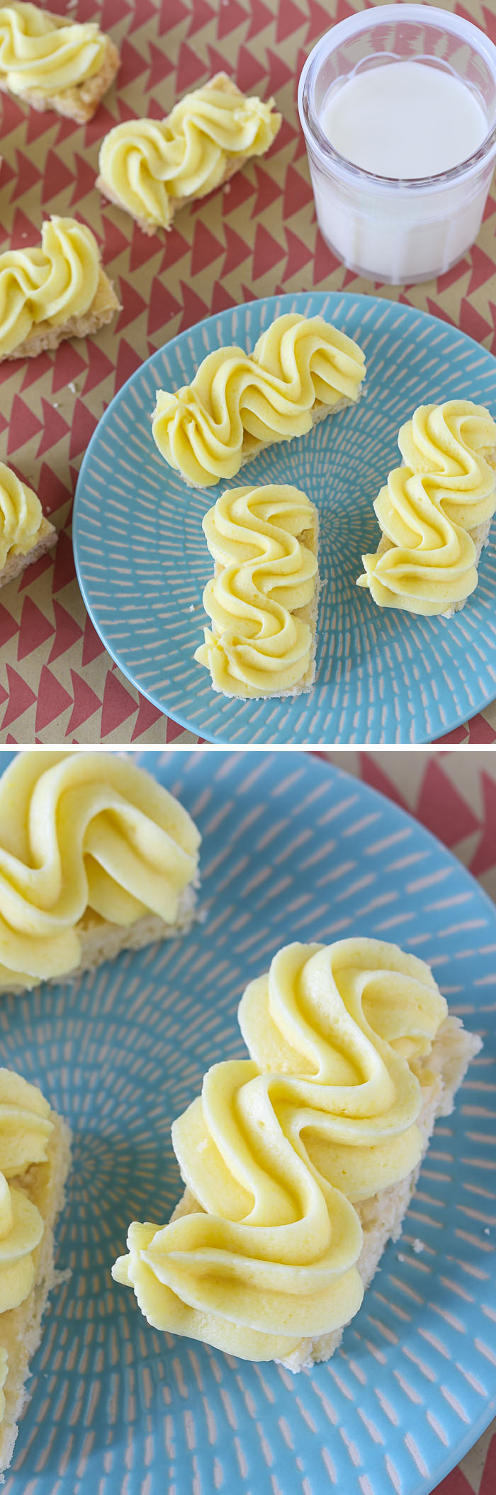 Shortbreads with Lemon Whipped Icing