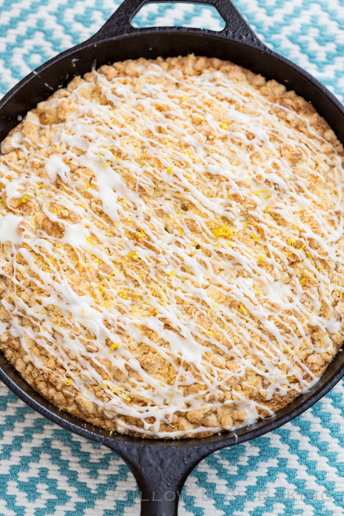 Skillet Streusel Lemon Cake