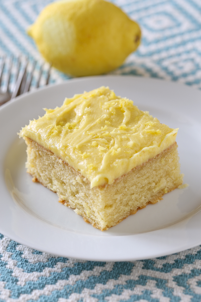 QUICK LEMON-ICED YELLOW CAKE