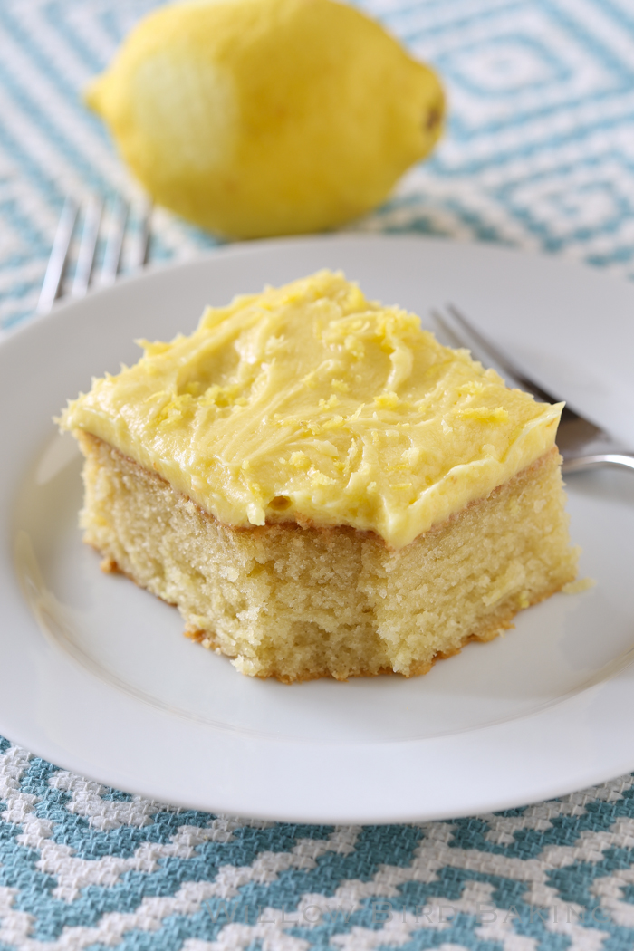 Quick Lemon-Iced Yellow Cake