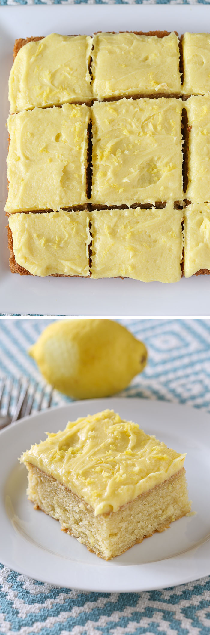 Quick Lemon-Iced Yellow Cake