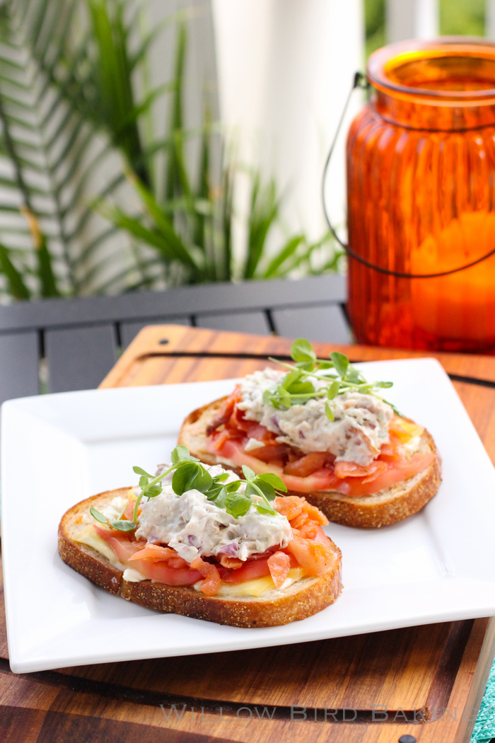 Smoked Salmon and Whitefish Salad Melts