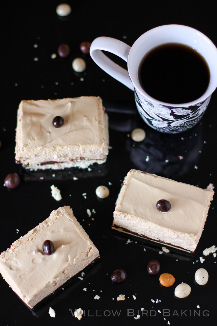 Spiked Mocha Mousse Bars