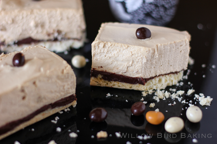 Spiked Mocha Mousse Bars - Willow Bird Baking