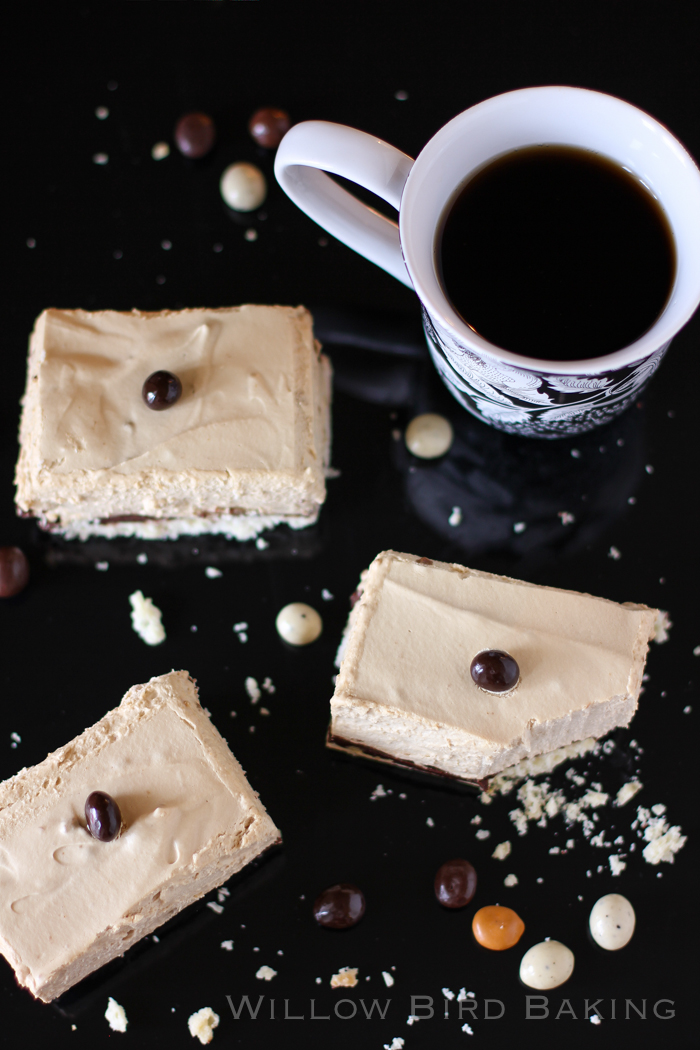 Spiked Mocha Mousse Bars