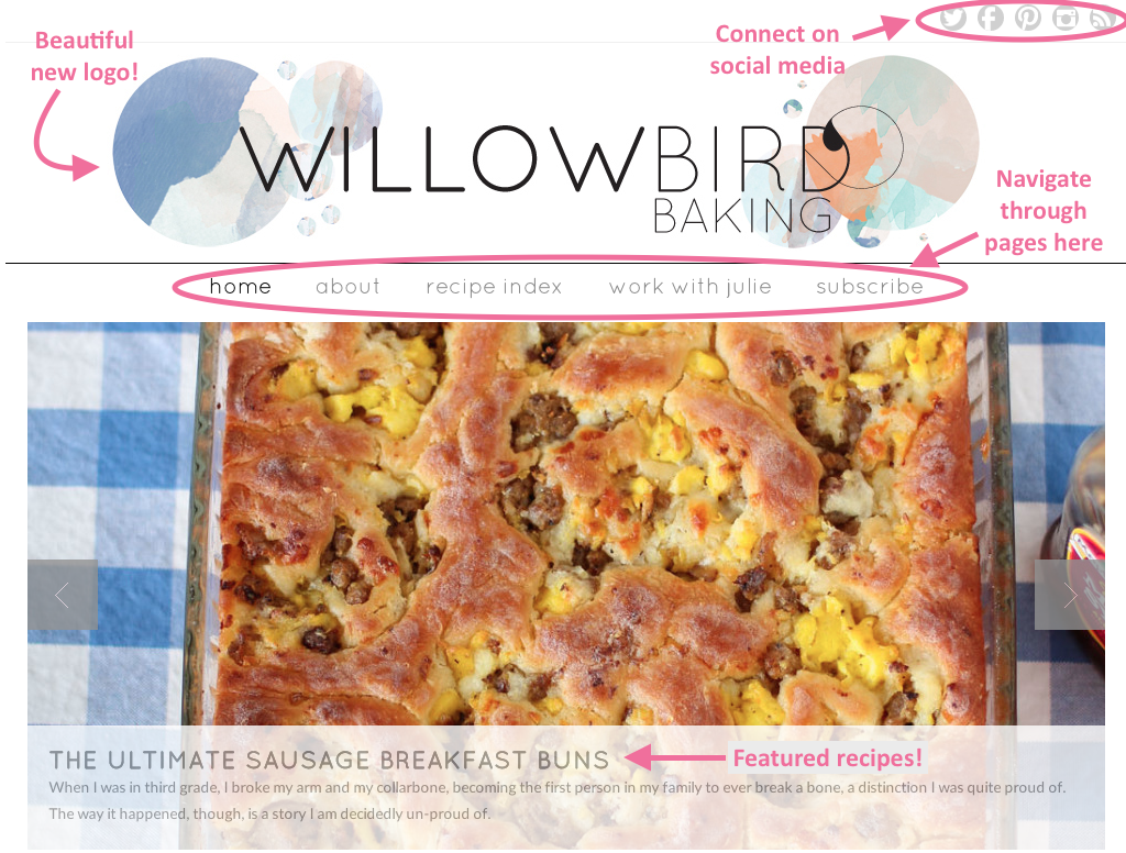 Welcome to the New Willow Bird Baking!