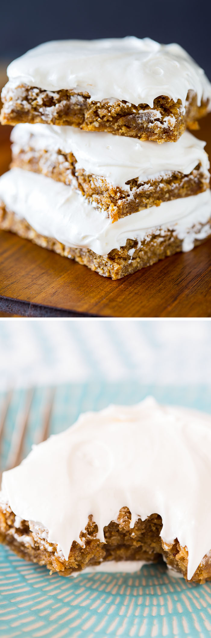 Chewy Brown Butter Oatmeal Creme Pie Bars