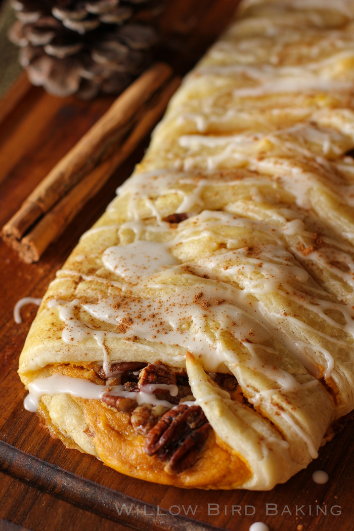 Pumpkin and Pecan Pie Pastry Braid