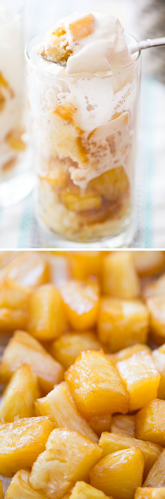 Caramelized Pineapple Parfaits