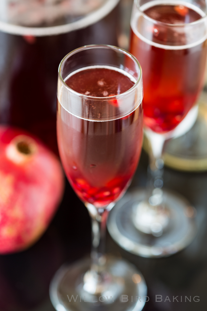 Pomegranate Champagne Sparkler