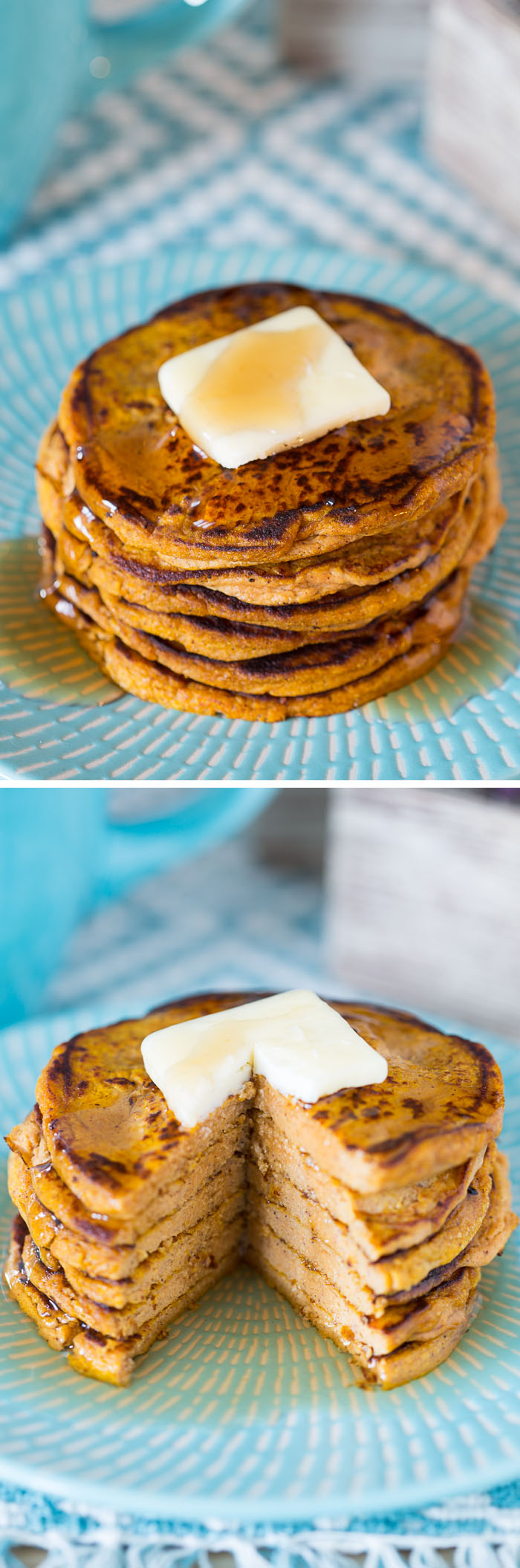 Five-Ingredient Pumpkin Protein Pancakes