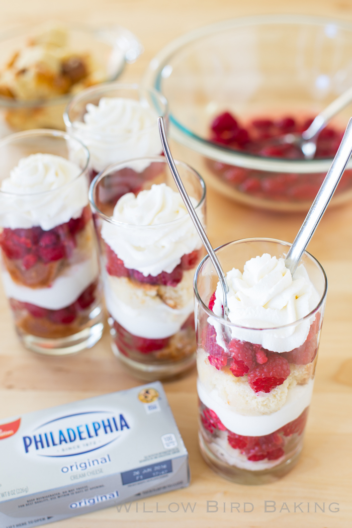 Easy Raspberry Cheesecake Double-Date Parfaits