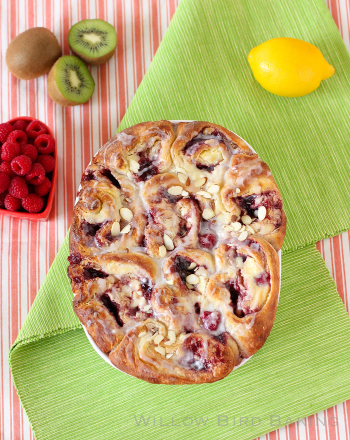 Raspberry Cheesecake Morning Buns