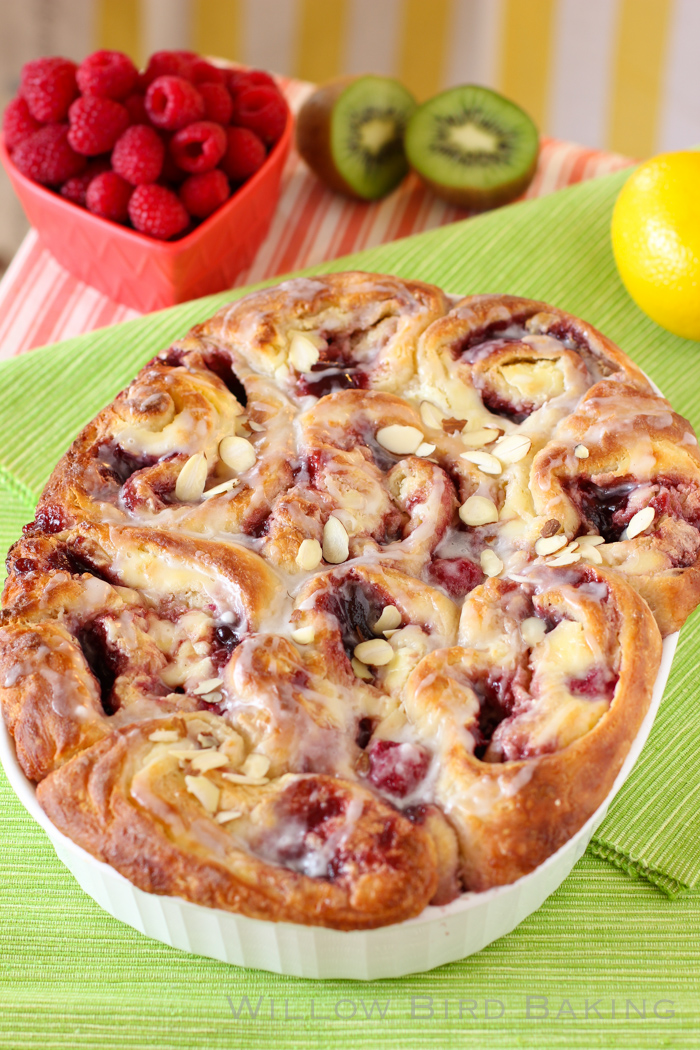 Raspberry Cheesecake Morning Buns