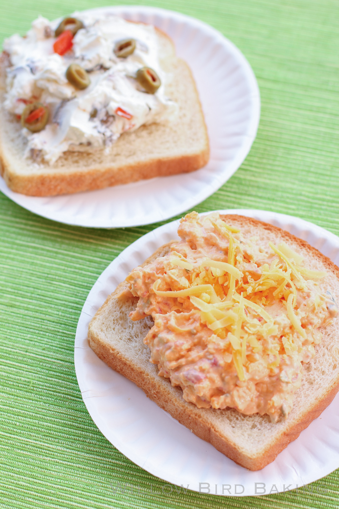 Simple Sandwich Spreads: Pimento Cheese and Olive Cream Cheese - Willow ...