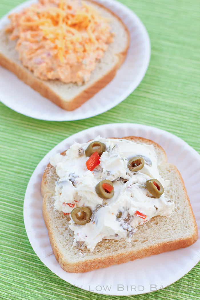 Simple Sandwich Spreads: Pimento Cheese and Olive Cream Cheese