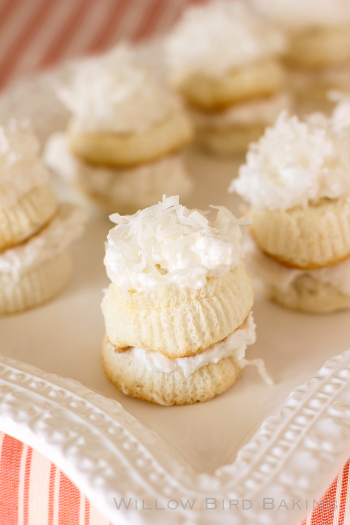 Skinny Mini Coconut Cakes (only 120 calories each!)