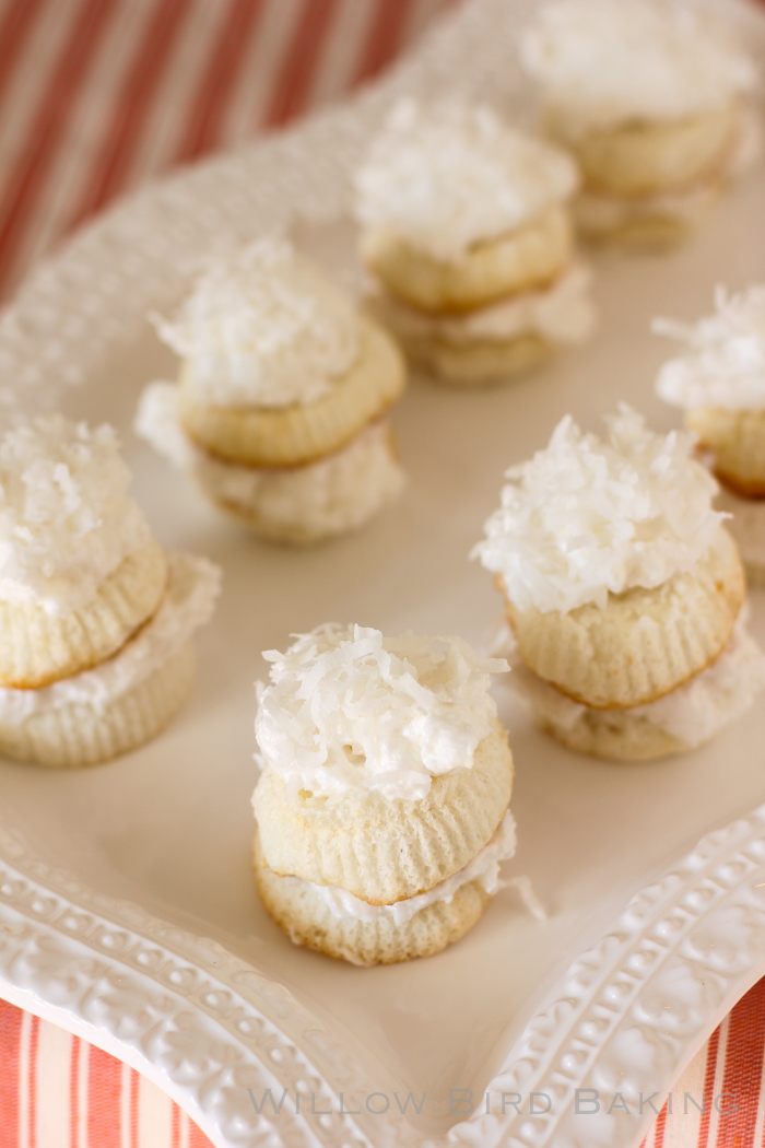 Skinny Mini Coconut Cakes (only 120 calories each!)