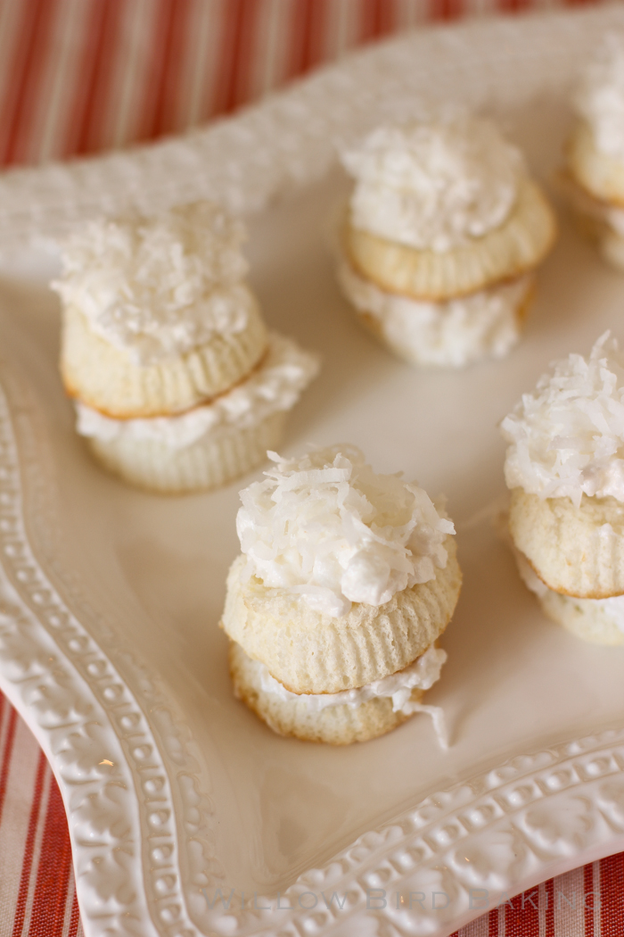 Skinny Mini Coconut Cakes (only 120 calories each!)