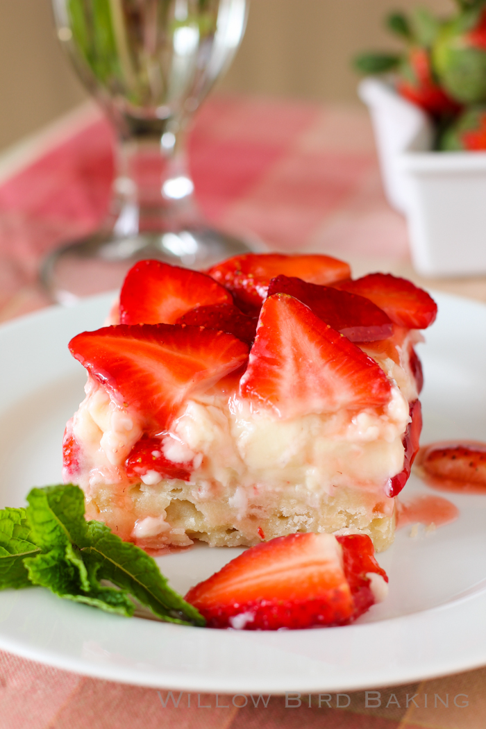 Strawberry Coconut Cream Pie Bars