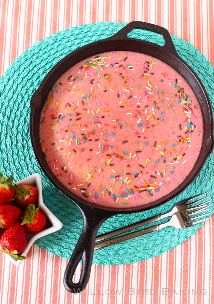 Strawberry Doughnut Cake