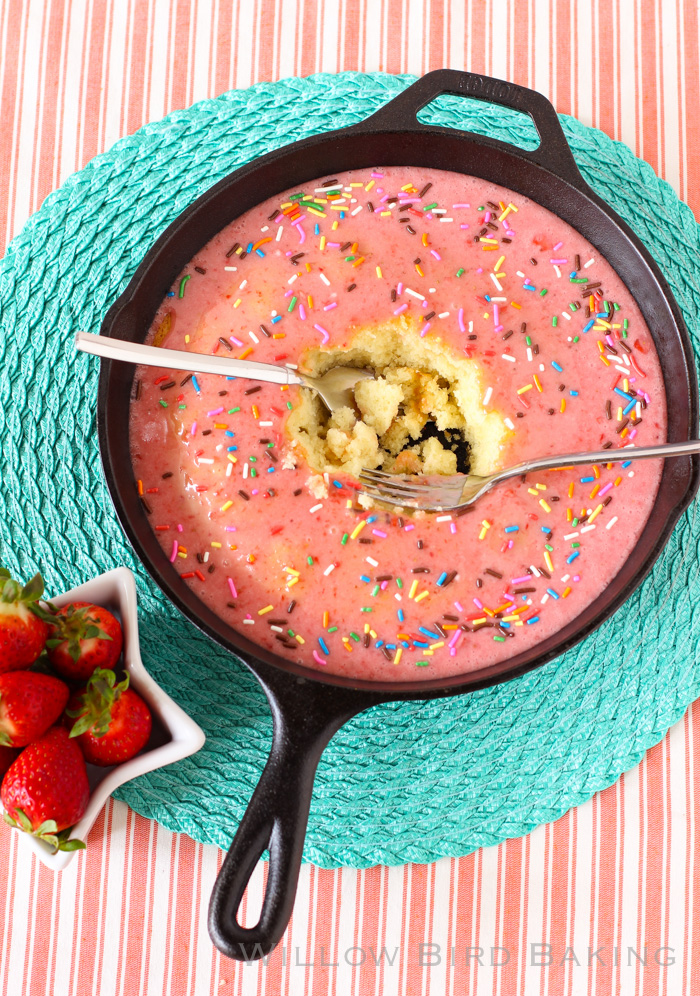 Strawberry Doughnut Cake