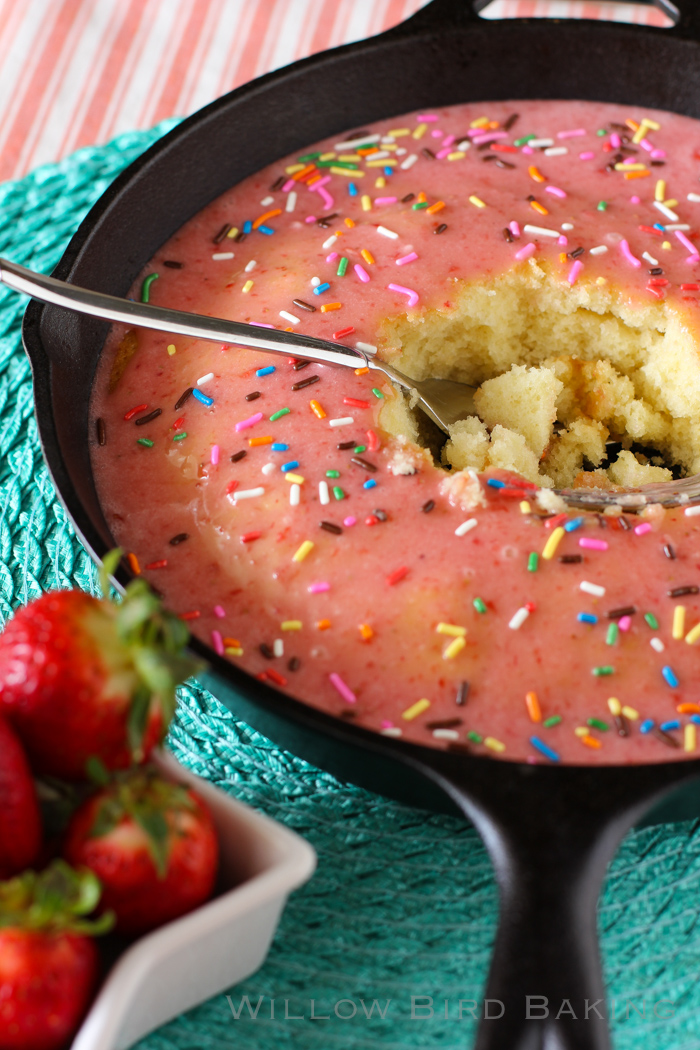 Strawberry Doughnut Cake