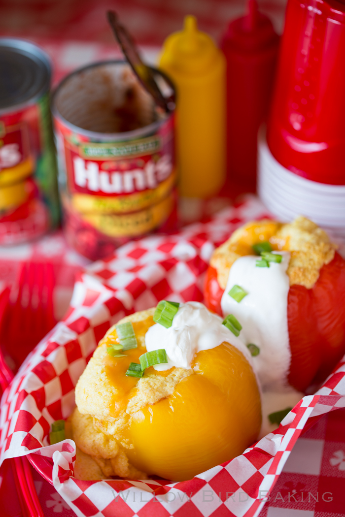 Cheesy Tex-Mex Cornbread Stuffed Peppers