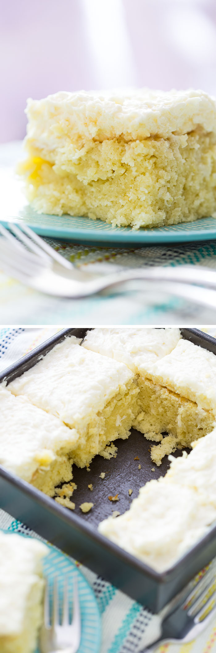 Coconut Cake with Whipped Frosting (and My First Trip to Disneyland!)