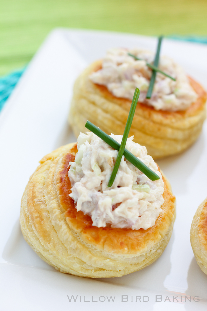 Smoked Whitefish Salad Vols-au-Vent