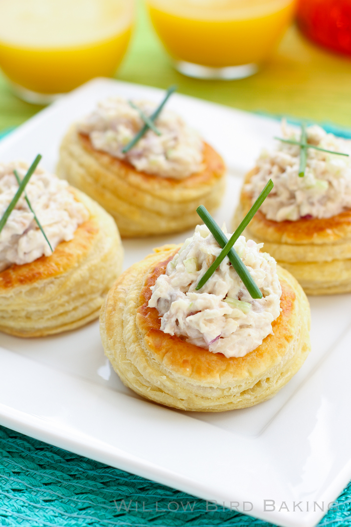 Smoked Whitefish Salad Vols-au-Vent